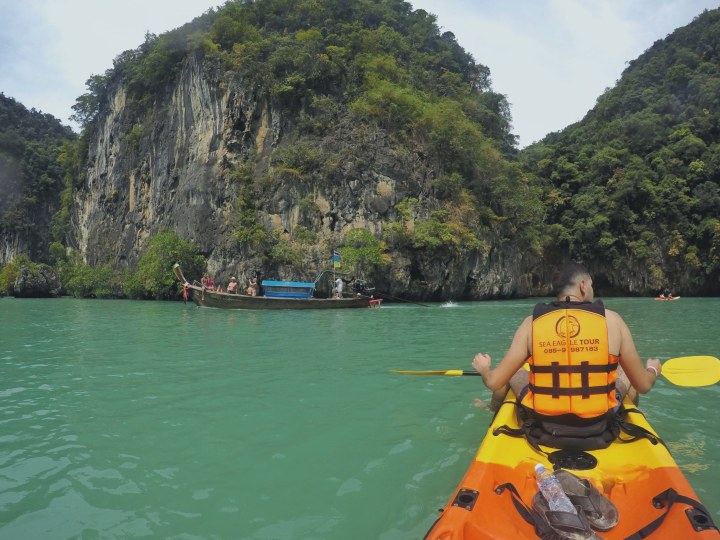 ko hong lagoon krabi thailand kayak