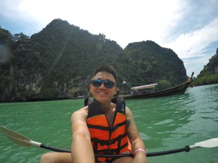 ko hong lagoon krabi thailand kayak