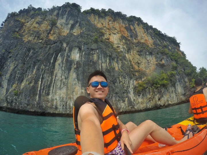 ko hong lagoon krabi thailand kayak