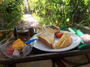 Simple breakfast at our guesthouse siem reap cambodia jermpins