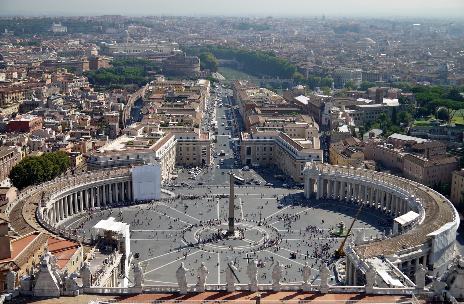 jermpins rome vatican city Panorama view from St Peter's basilica dome